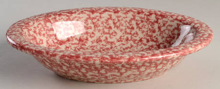 Rose Sponge 10" Oval Vegetable Bowl