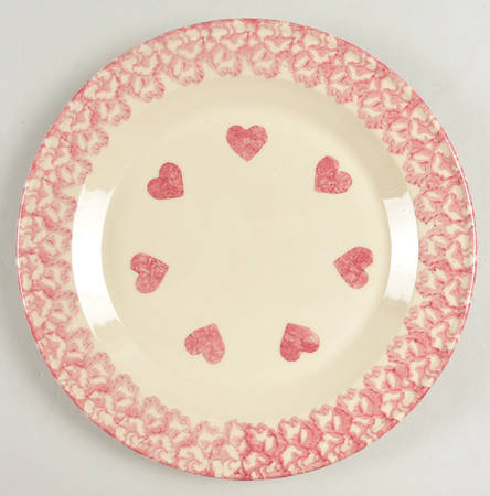Rose Sponge Dinner Plate