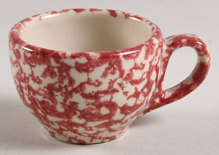 Rose Sponge Flat Demitasse Cup