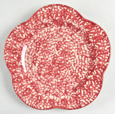 Rose Sponge Dinner Plate