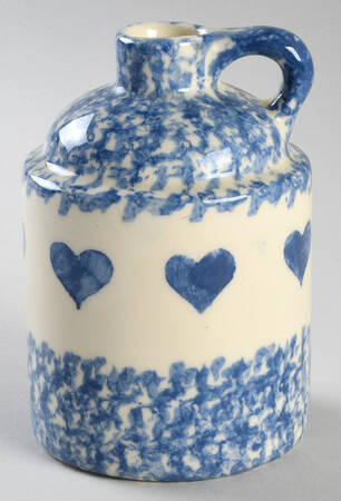 Blue Heart Jug