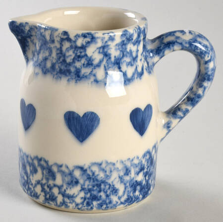 Blue Heart Creamer