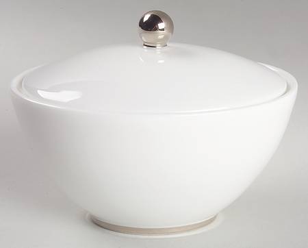 Jasper Conran Platinum Sugar Bowl & Lid