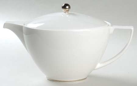 Jasper Conran Platinum Teapot & Lid