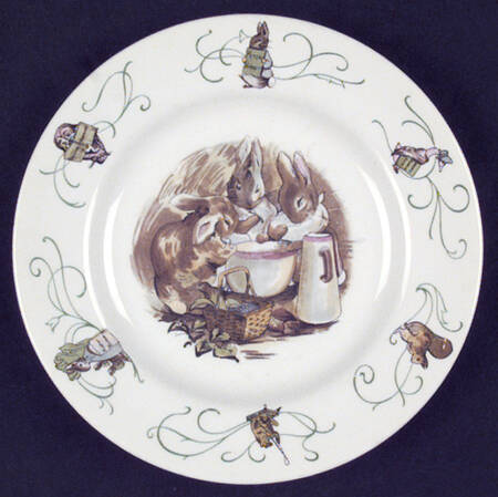 Peter Rabbit (Green Trim) Bread & Butter Plate