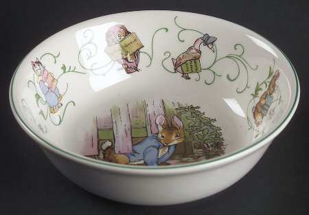 Peter Rabbit (Green Trim) Coupe Cereal Bowl