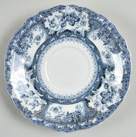 Phoebe Blue (Gold Accents, No Trim) Saucer