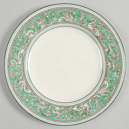 Florentine Green (No Center Design, Ivory) by Wedgwood
