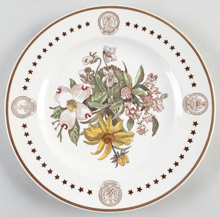 American State Flower Plates, The Dinner Plate