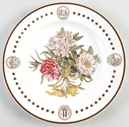 American State Flower Plates, The Dinner Plate