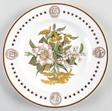 American State Flower Plates, The Dinner Plate