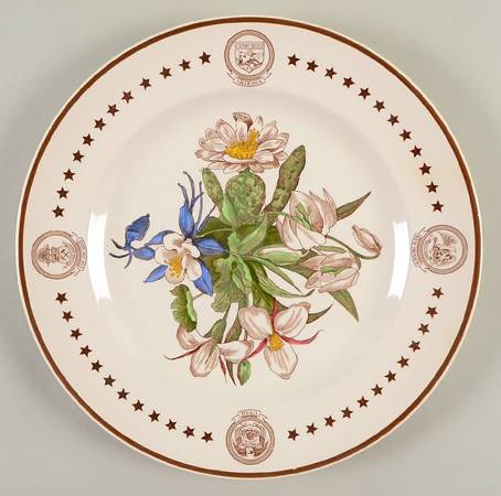 American State Flower Plates, The Dinner Plate