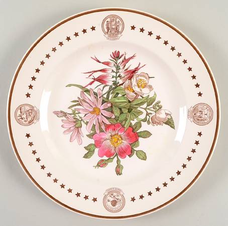 American State Flower Plates, The Dinner Plate