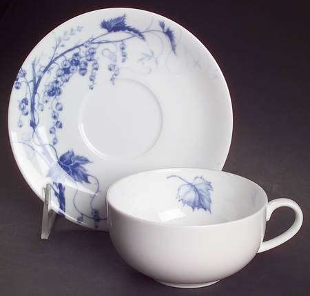 Ormonde Blue Flat Cup & Saucer Set by Williams-Sonoma