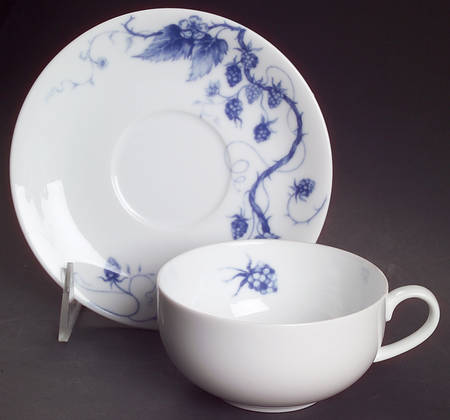 Ormonde Blue Flat Cup & Saucer Set by Williams-Sonoma