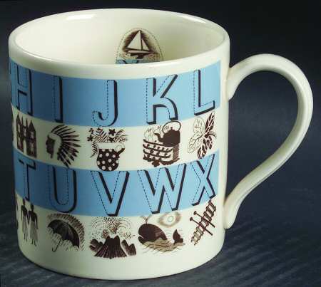 Alphabet Blue Child's Mug