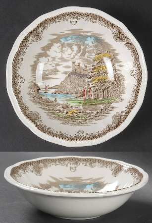 Shakespeares Sonnets Brown Multicolor Coupe Cereal Bowl