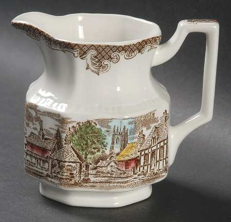 Shakespeares Sonnets Brown Multicolor Creamer