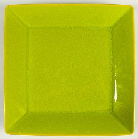 Fun Factory Freestyle Kiwi Green Square Dinner Plate