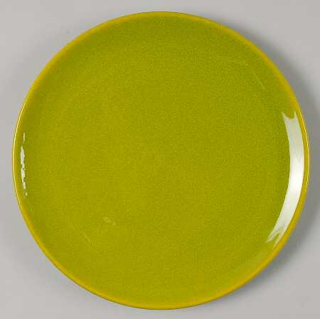 Fun Factory Freestyle Kiwi Green Coupe Salad/Dessert Plate