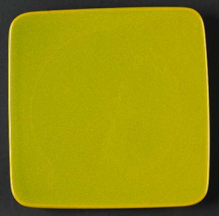 Fun Factory Freestyle Kiwi Green Square Salad Plate