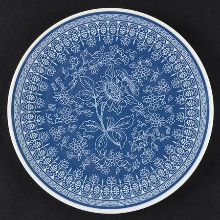 Tonquin Blue (No Gold Floral) Bread & Butter Plate