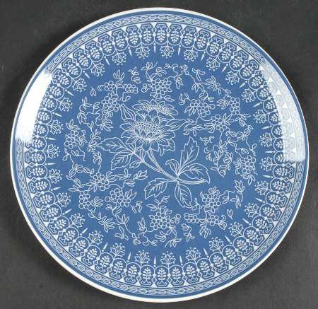 Tonquin Blue (No Gold Floral) Salad Plate