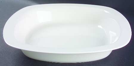 Minimal Chalk 11" Square Vegetable Bowl