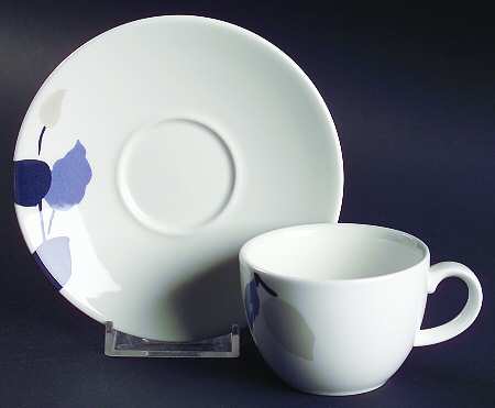Minimal Indigo Espresso Cup and Saucer Set