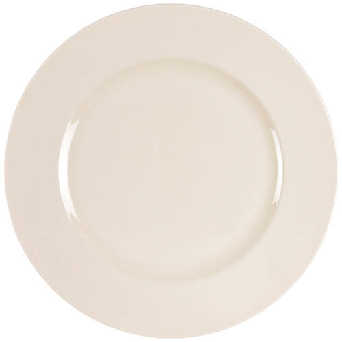 Plain Ivory 12" Chop Plate (Round Platter)