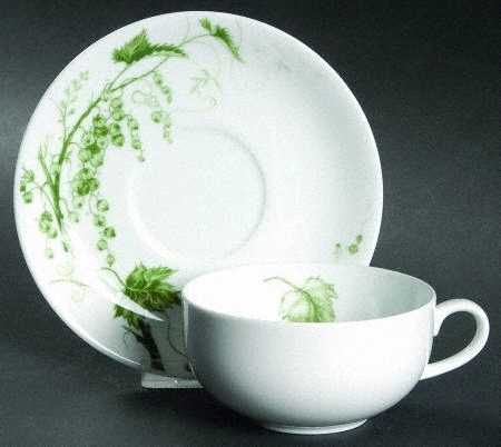 Ormonde Green Flat Cup & Saucer Set