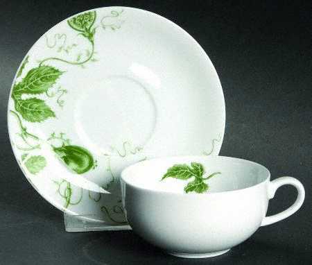 Ormonde Green Flat Cup & Saucer Set
