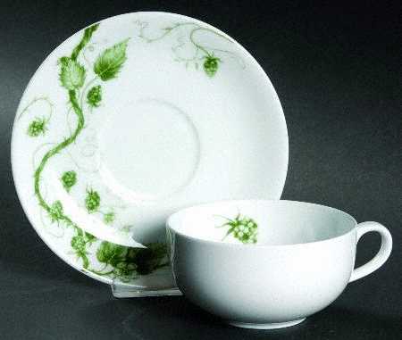 Ormonde Green Flat Cup & Saucer Set