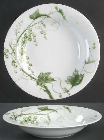 Ormonde Green Large Rim Soup Bowl
