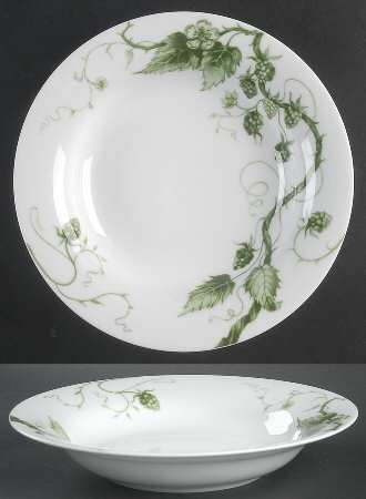 Ormonde Green Large Rim Soup Bowl