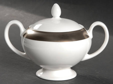 Satine Platinum Sugar Bowl & Lid