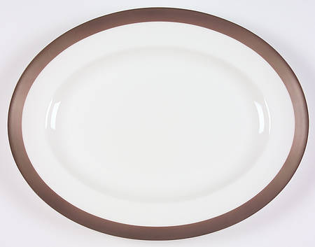 Satine Platinum 13" Oval Serving Platter