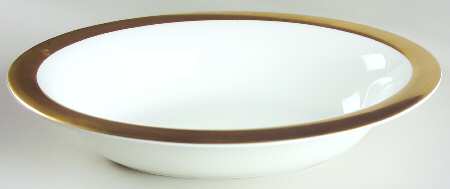 Satine Gold 9" Oval Vegetable Bowl