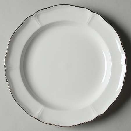 Queen's White Salad Plate