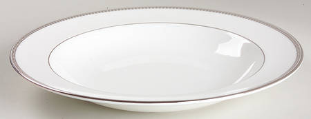 Vera Lace Platinum Large Rim Soup Bowl