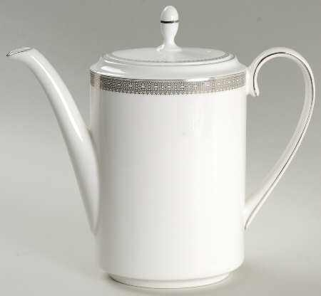 Vera Lace Platinum Coffee Pot & Lid