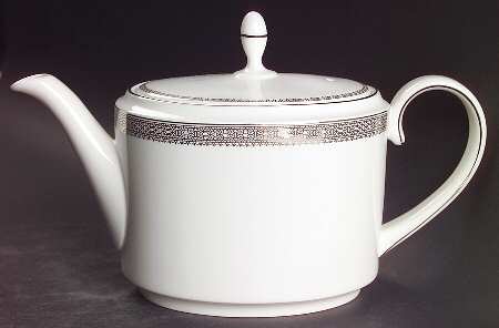 Vera Lace Platinum Teapot & Lid
