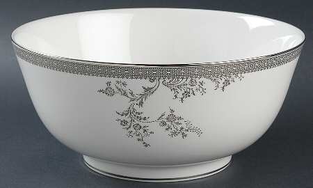 Vera Lace Platinum 9" Salad Serving Bowl
