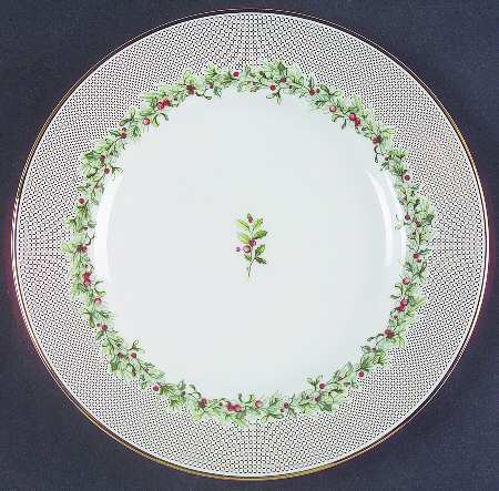 Holly Wreath Bread & Butter Plate
