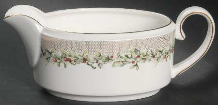 Holly Wreath Gravy Boat