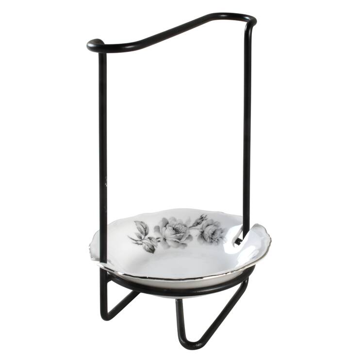 WIG834 8"-8 1/4" Salad Serving Set/Utensil Holder  HC