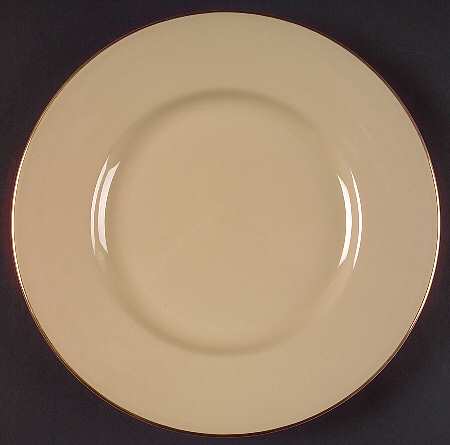 Gilded Drabware Salad Plate