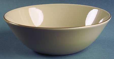 Gilded Drabware 8" Round Vegetable Bowl