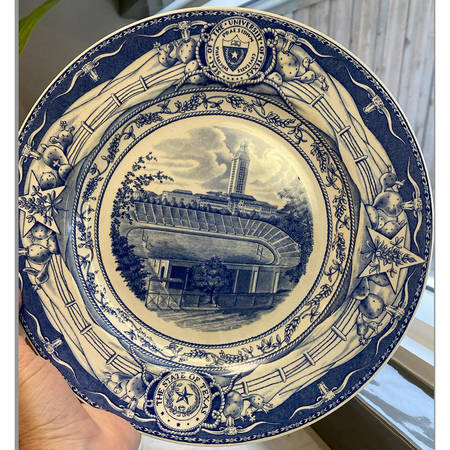 University of Texas Blue Dinner Plate