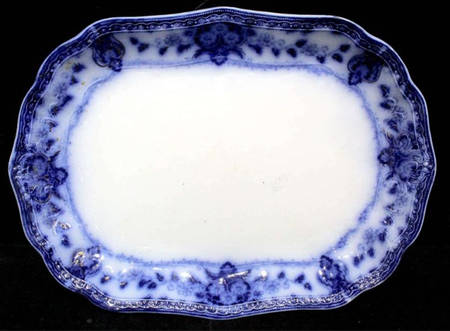 Seville (No Gold) 19" Oval Serving Platter